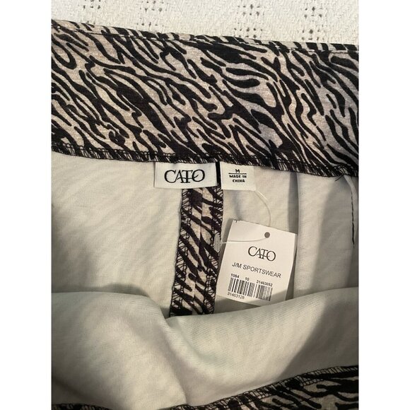 New zebra print maxi pencil skirt  size Medium‎ M black and white Cato stretch - Picture 2 of 7